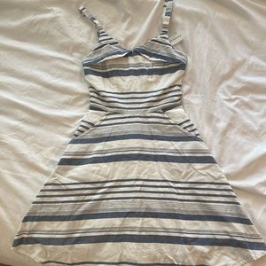 NWT Francesca’s Jun&Ivy blue and white striped sundress.  Size XXS.  760635
